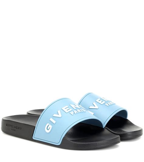 givenchy baby blue slides|Givenchy sandals size 35.